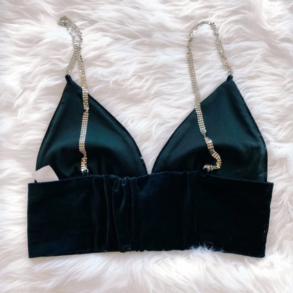 NWOT ZARA velvet sparkly strap tank - Picture 2 of 4